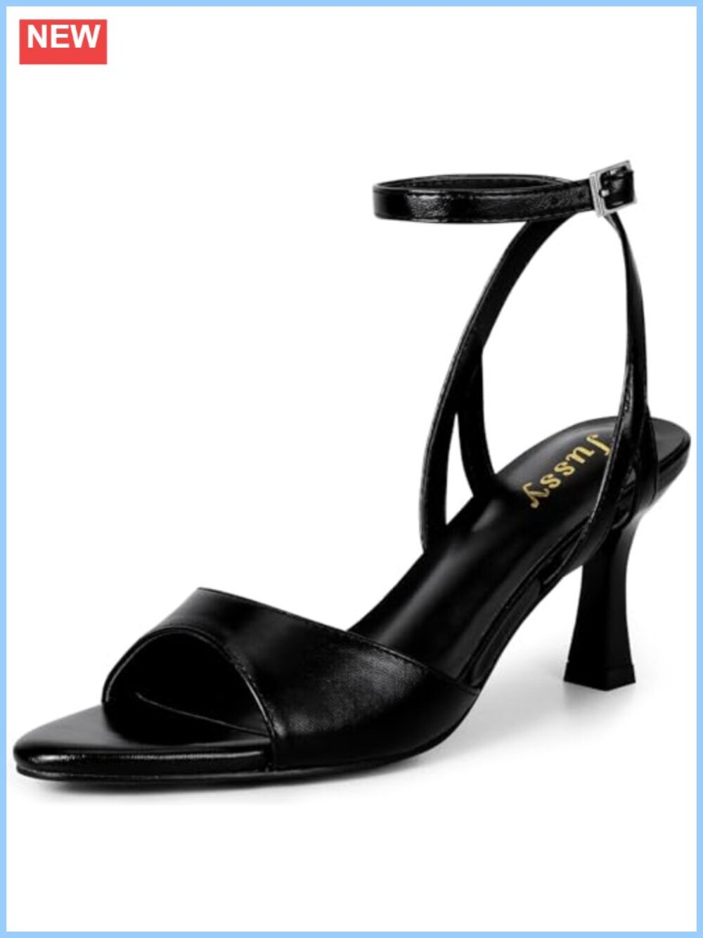 Women's Strappy Open Toe Kitten Heel Sandals - Elegant Dress Shoes